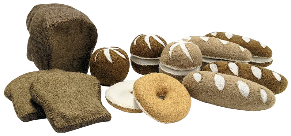 Papoose Felt Food Bread Set 17pc