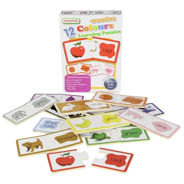 Masterkidz Wood Puzzles Colours