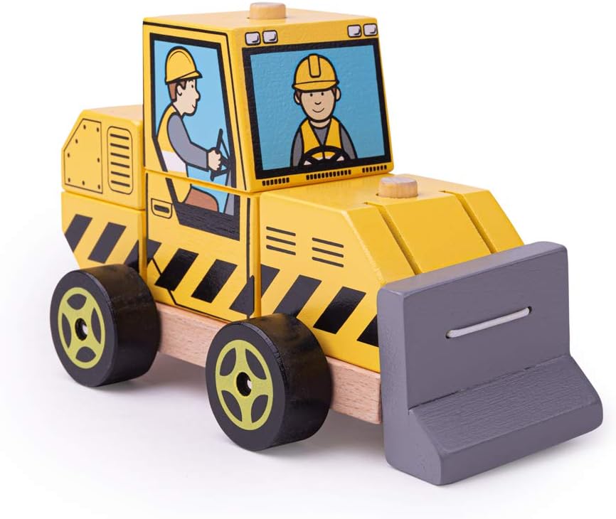 Bigjigs Toys Stacking Bulldozer