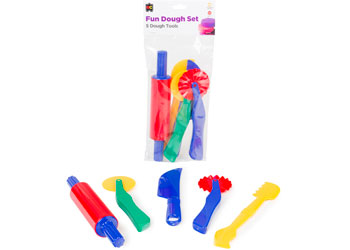 Plastic Fun Dough Accessories Pk 5