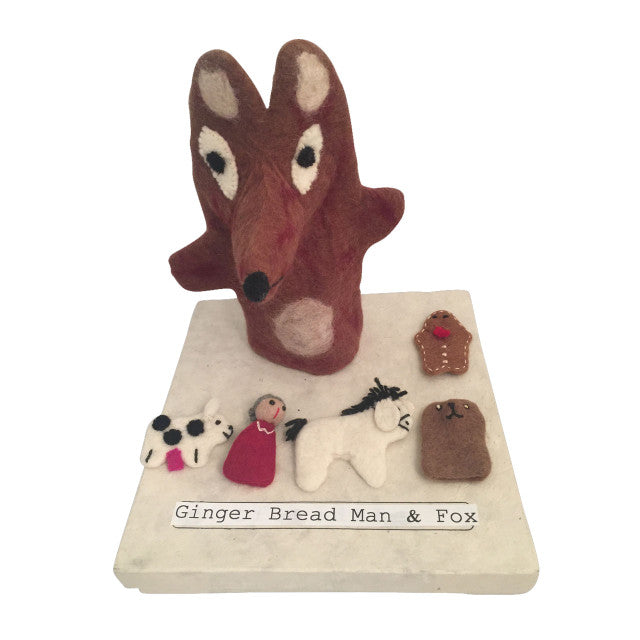 Papoose Story Puppet Gingerbreadman Fox