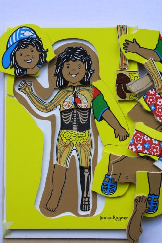 Aboriginal Girl 3 layer puzzle