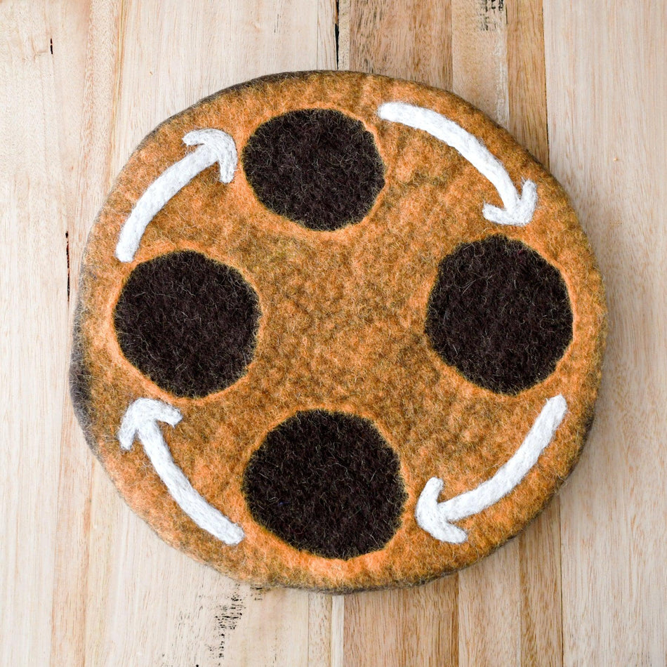 Tara Treasures Felt Lifecycle Tray Playmat Earth