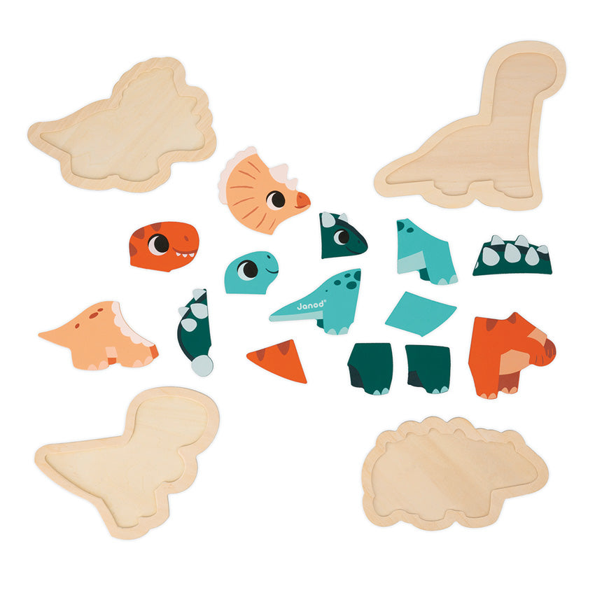 Janod Dino Progressive Wood Puzzle