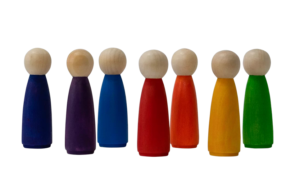Papoose Rainbow People 7pc