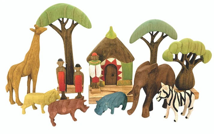 Papoose Wood Africa Set 13pc