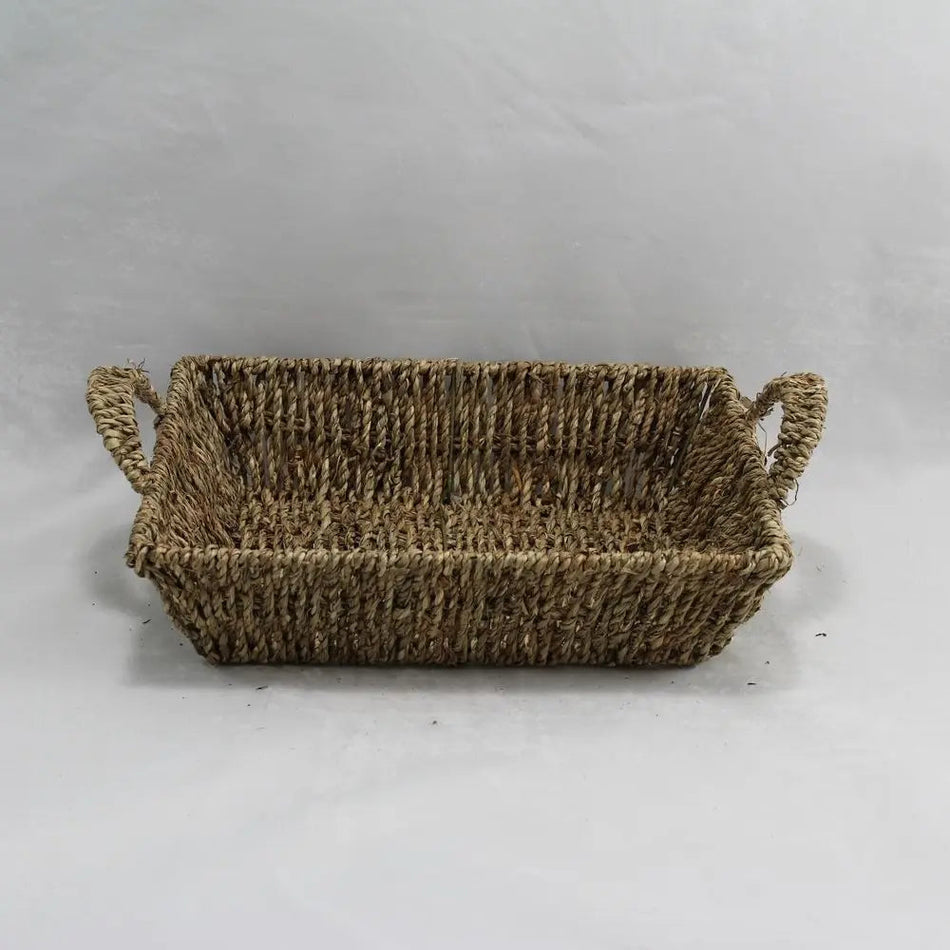 Masterworks Small Rectangle Seagrass Tray Natural