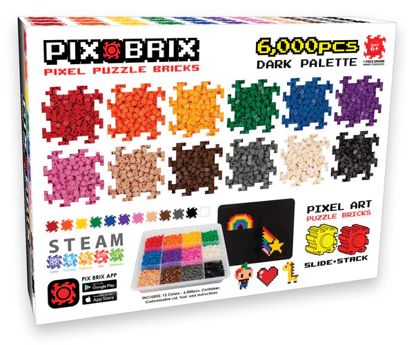 Pix Brix Pixel Art Puzzle Bricks 6,000pc