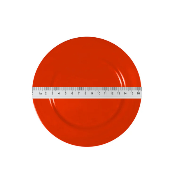 Superware Melamine Plate Raised Rim Red 16.5cm 12pk