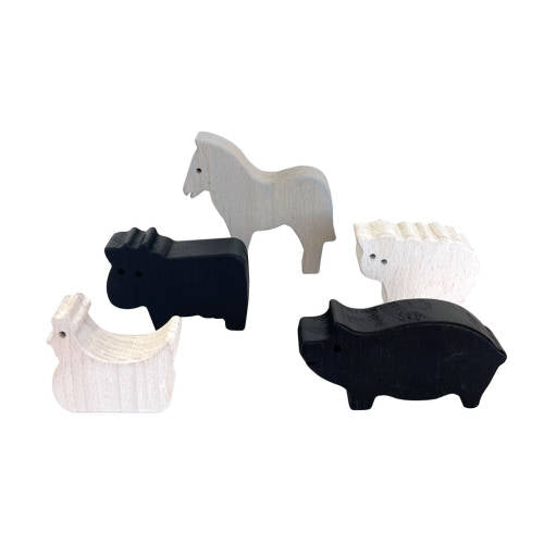 Papoose Achromatic Wood Farm Life 5pc