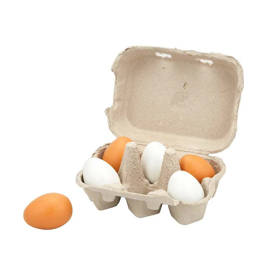 Viga Wood Eggs 6pk