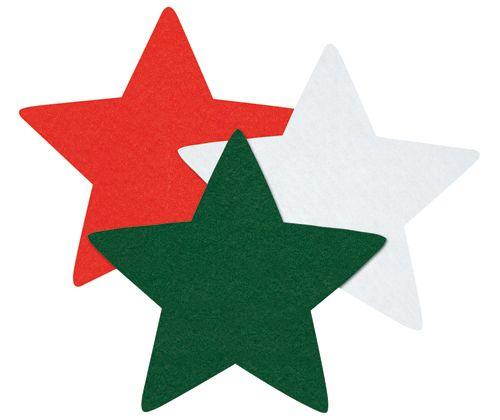 Felt Star Decorations 60pk