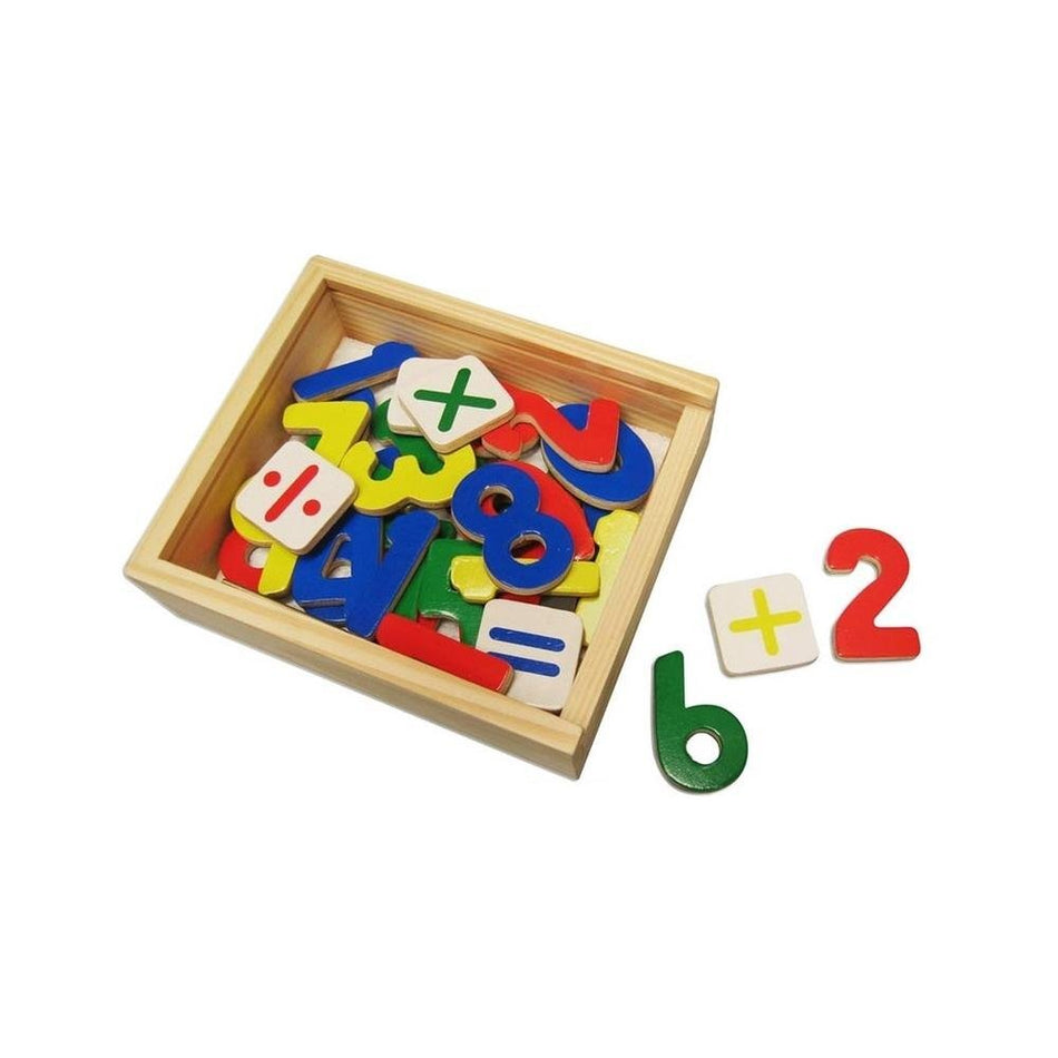 Viga Magnetic Numbers Wood 37pc