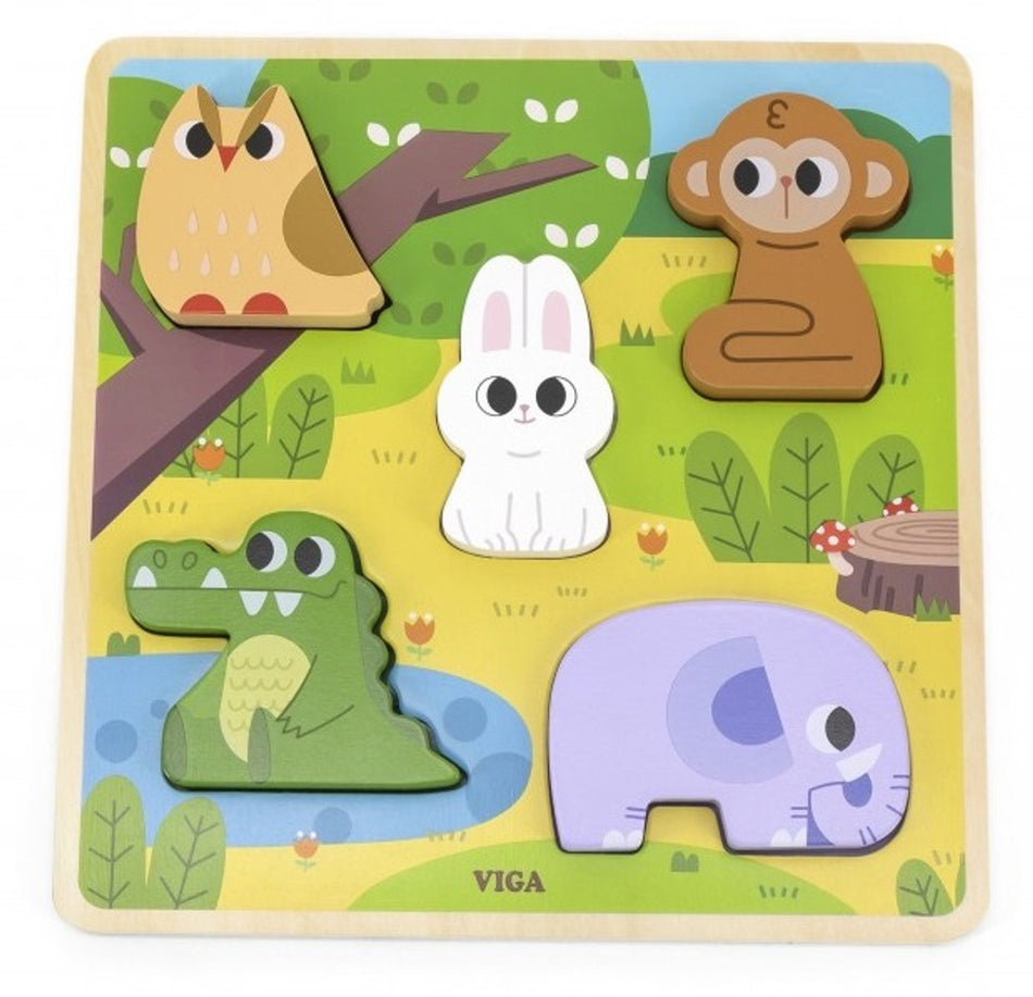 Viga Tactile Puzzle Forest