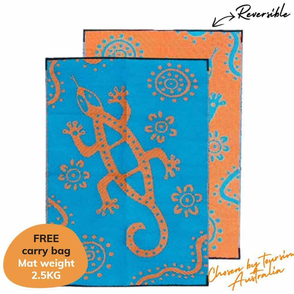 Recycled Mats Sand Goanna Mat 1.8m x 2.7m