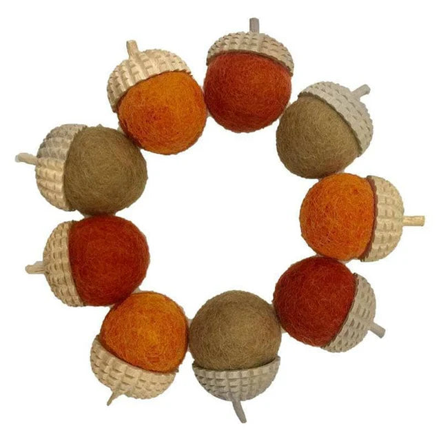 Papoose Acorns Natural 9pc
