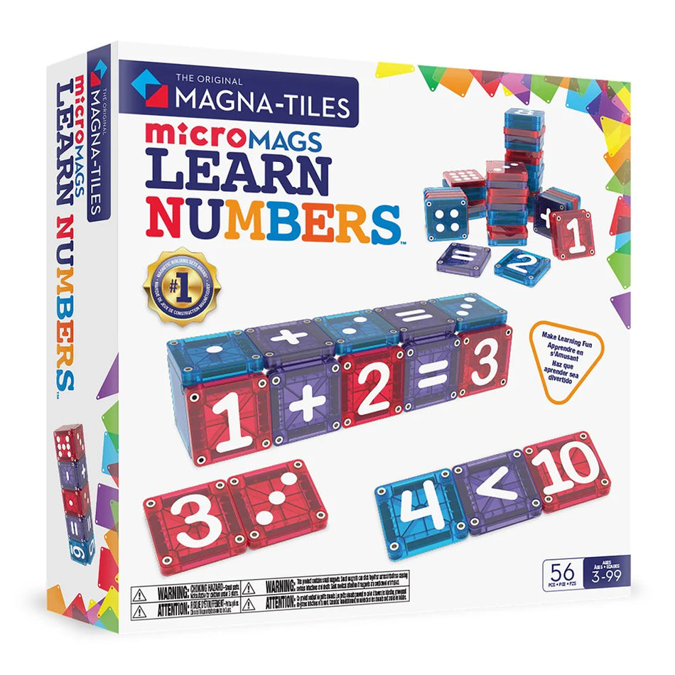 MAGNA-TILES MicroMAGS Learn Numbers