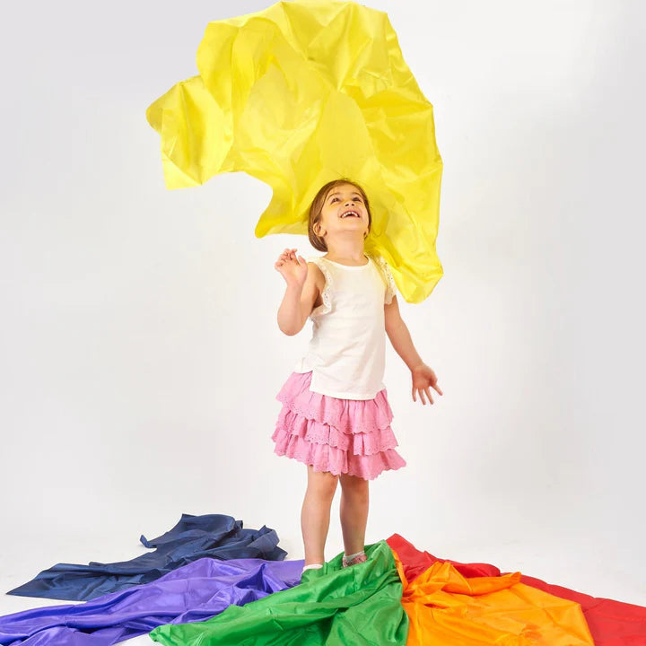 Tickit Rainbow Habutae Fabric