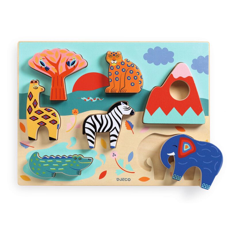 Djeco Savannah Story Wooden Puzzle