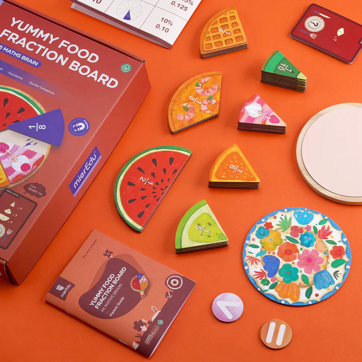 MierEdu Yummy Food Fraction Board