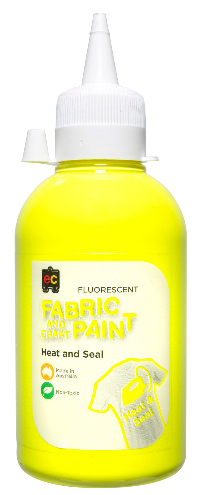 EC Fluorescent Fabric & Craft Paint 250mL Yellow