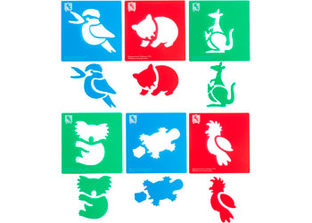 Stencils Australian Animals #1 Set 6