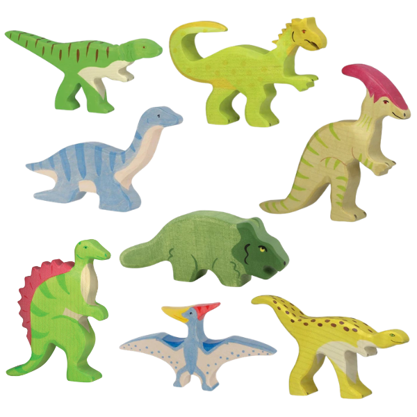 Holztiger Wooden Animals Dinosaurs 8pc