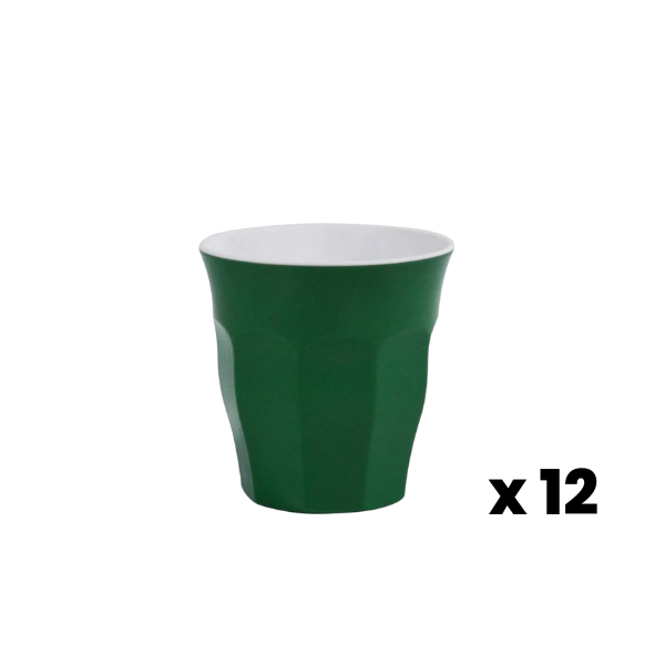 JAB Melamine Espresso Cup Green 200ml 12pk
