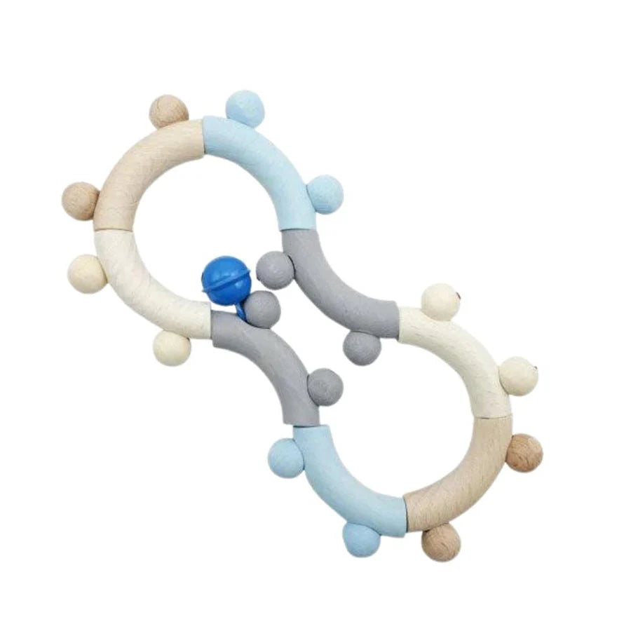 Hess-Spielzeug Rattle Motor Eight Natural Blue