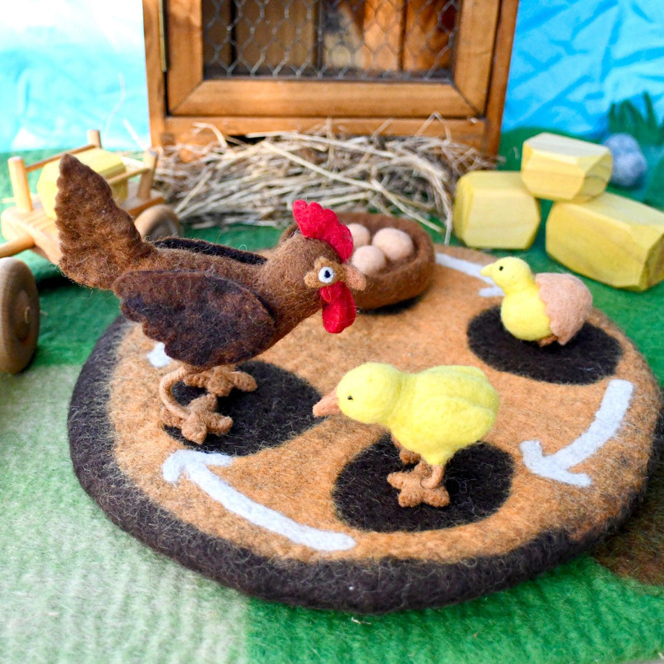 Tara Treasures Felt Lifecycle of a Chicken
