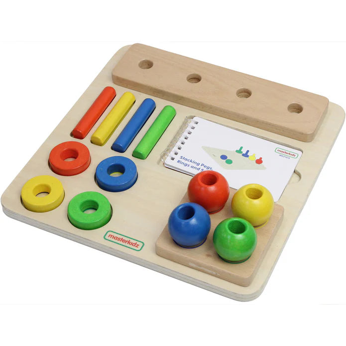 Masterkidz Stacking Pegs, Rings & Spheres