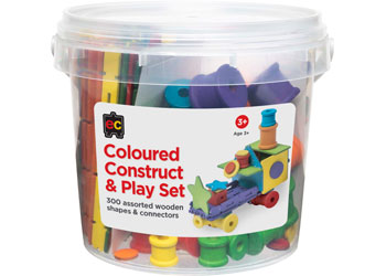 Coloured Construct & Play Set 300