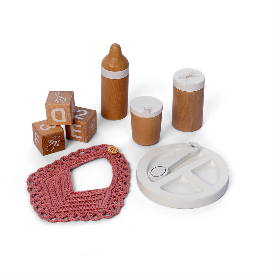 Astrup Wooden Doll Feeding Set