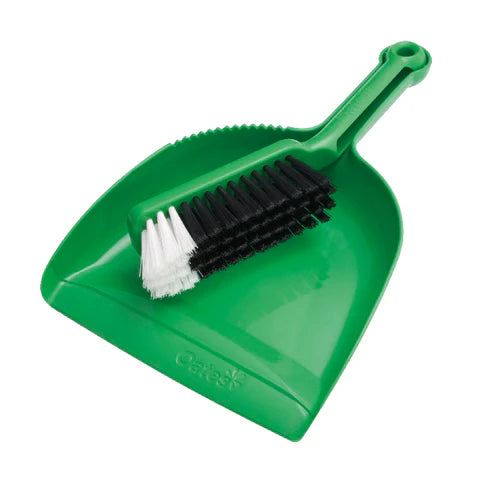 Oates Dustpan & Bannister Set - Green