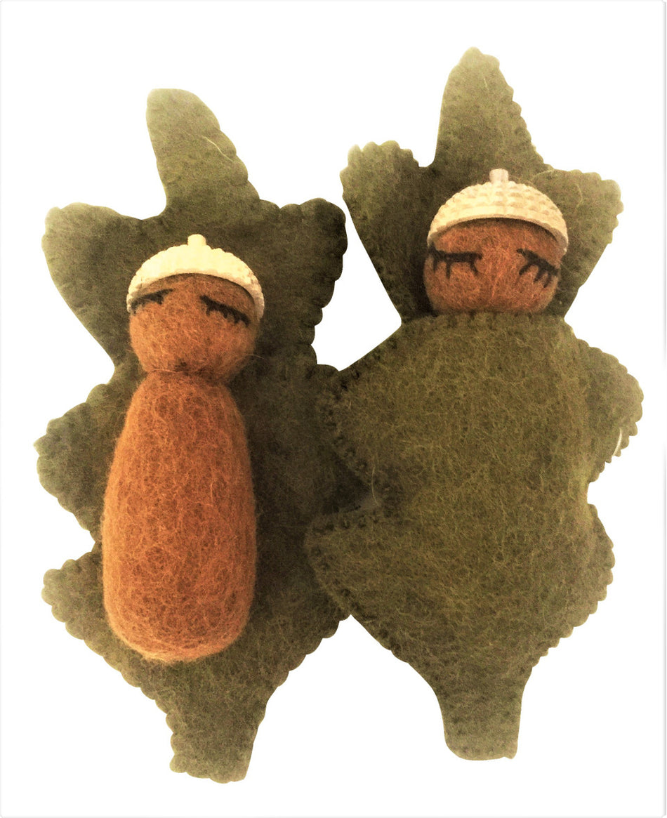 Papoose Acorn Babies Natural 6pc