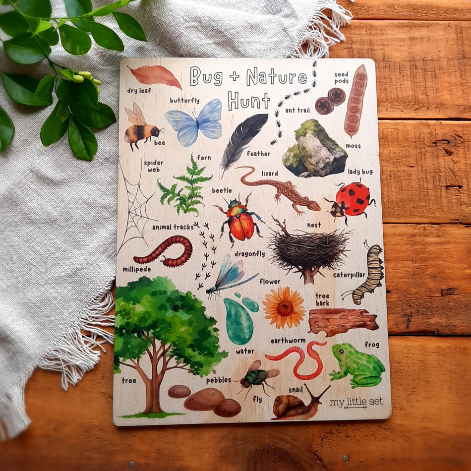 My Little Set Real Life Bug & Nature Hunt Activity Board