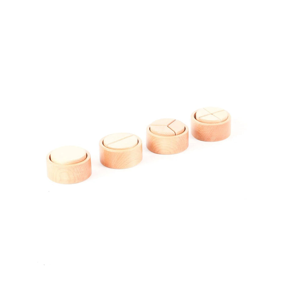 Edu-Fun Natural Fraction Cups Circle