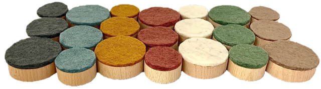 Papoose Earth Wood-Felt Discs 21pc