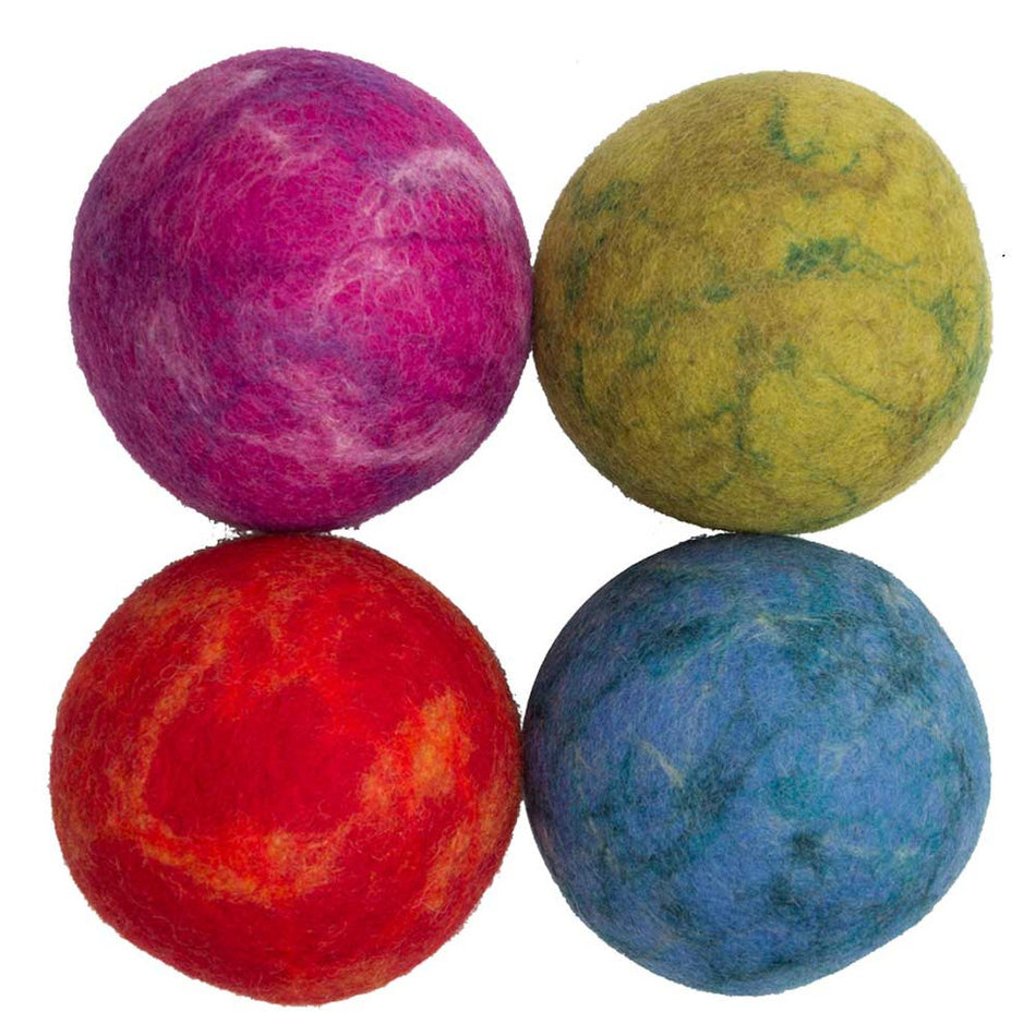 Papoose Balls Marbled 13cm 4pc