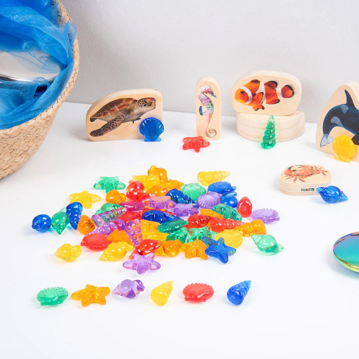 Tickit Translucent Colour Shells 72pc