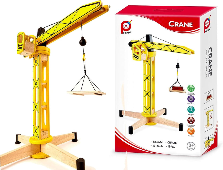 Pintoy Wooden Crane