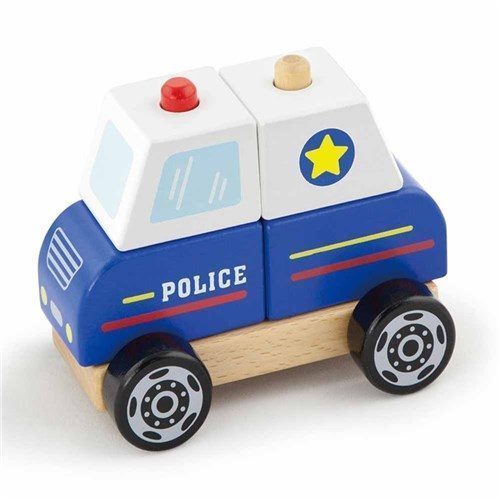 Viga Wooden Toy Vehicle Police Car