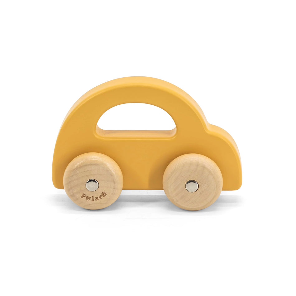 PolarB Wooden Car Yellow