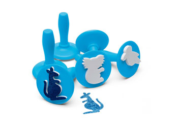 Paint & Dough Stampers Australian Animals Set of 6