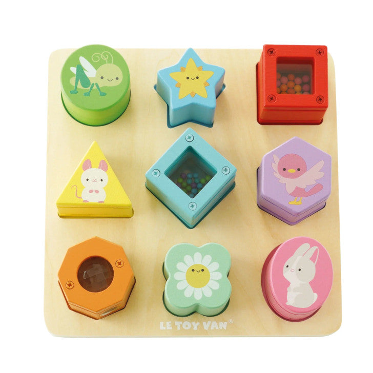 Le Toy Van Rainbow Sensory Shape Sorter 10pc