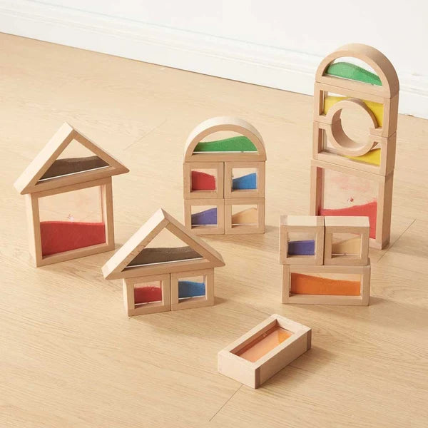 Masterkidz Wooden Sensory Sand Blocks 18pc