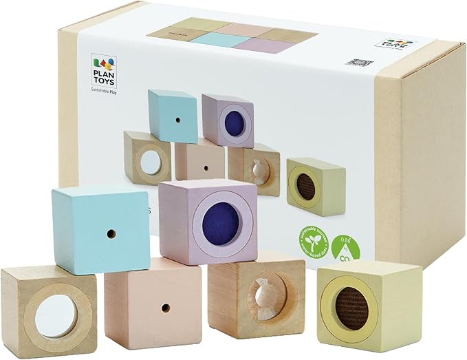 PlanToys Sensory Blocks Pastel
