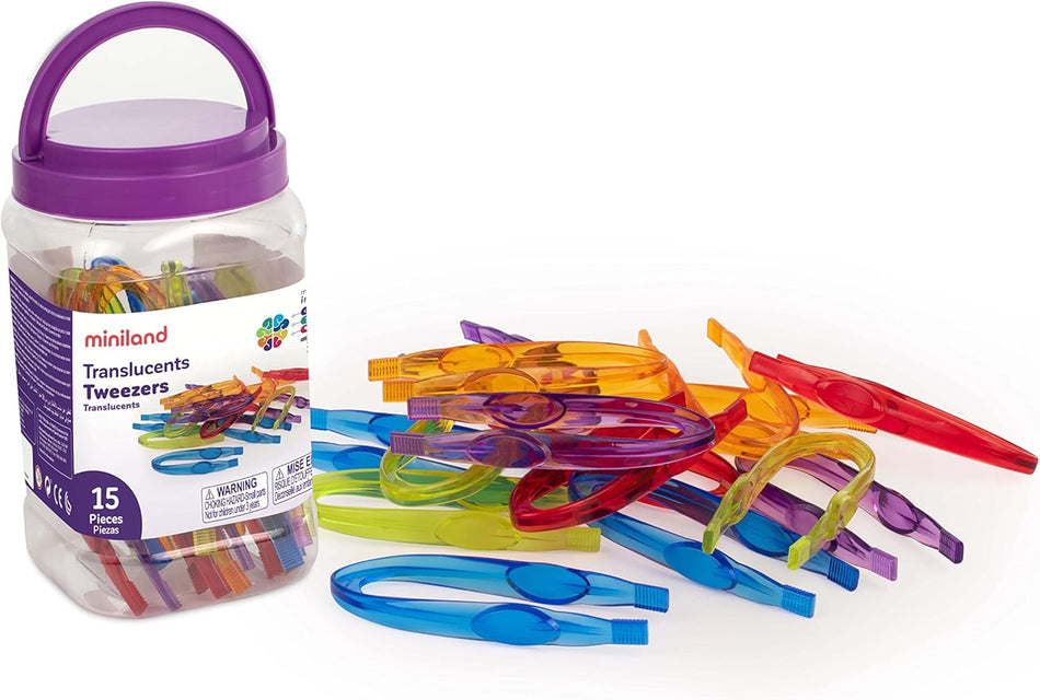 Miniland Translucent Tweezers 15pk