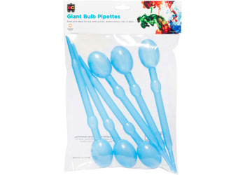 Giant Bulb Pipettes Pk 6