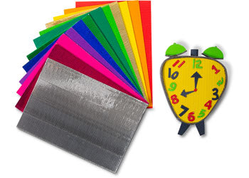 Corrugated Card Coloured A4 Pk 40